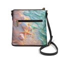 thumbnail image 2 of Kuiaobaty Starfish Sea Shell Print Crossbody Bag for Women, Medium Size Vegan Leather Messenger Handbag Crossbody, Durable Waterproof Hobo Purse with Adjustable Strap for Travel, 2 of 7