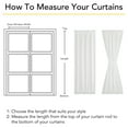 thumbnail image 6 of NICETOWN Non-See-Through French Door Curtains, Light Filtering Privacy Sheer Door Window Curtains with Rod Pocket and Tie Back for Patio Front Tricia Sidelight Panel, White, 26"x72", 1 Panel, 6 of 7