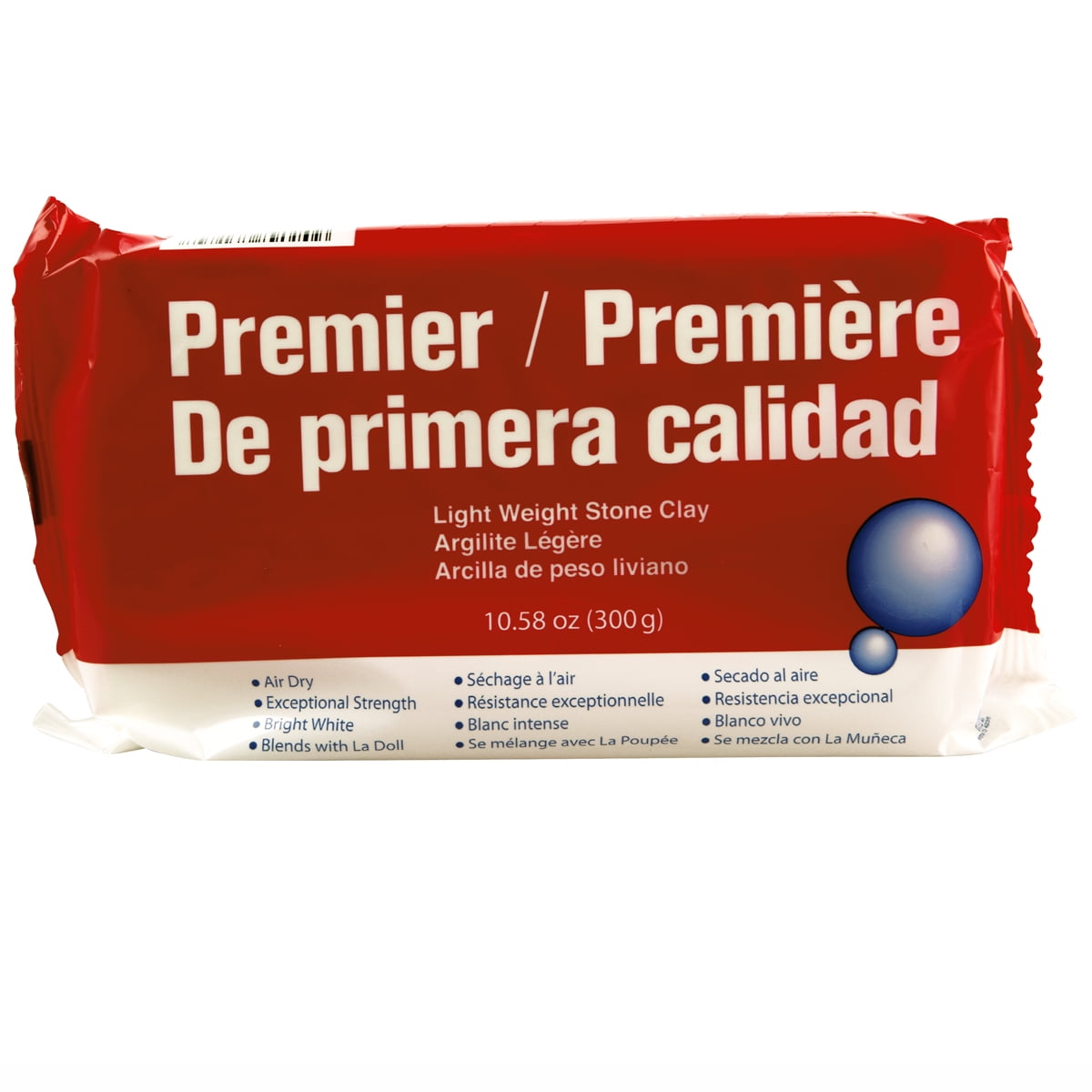 La Doll Premier Light Weight Stone Clay, 6 Pack