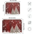 thumbnail image 3 of Christmas Tree Dish Drying Mat 16x18 inch Xmas New Year Snowflake Wooden Dish Drainer Kitchen Counter Mats Bottles Dish Dry Pad Protector for Kitchen Countertops, 3 of 7