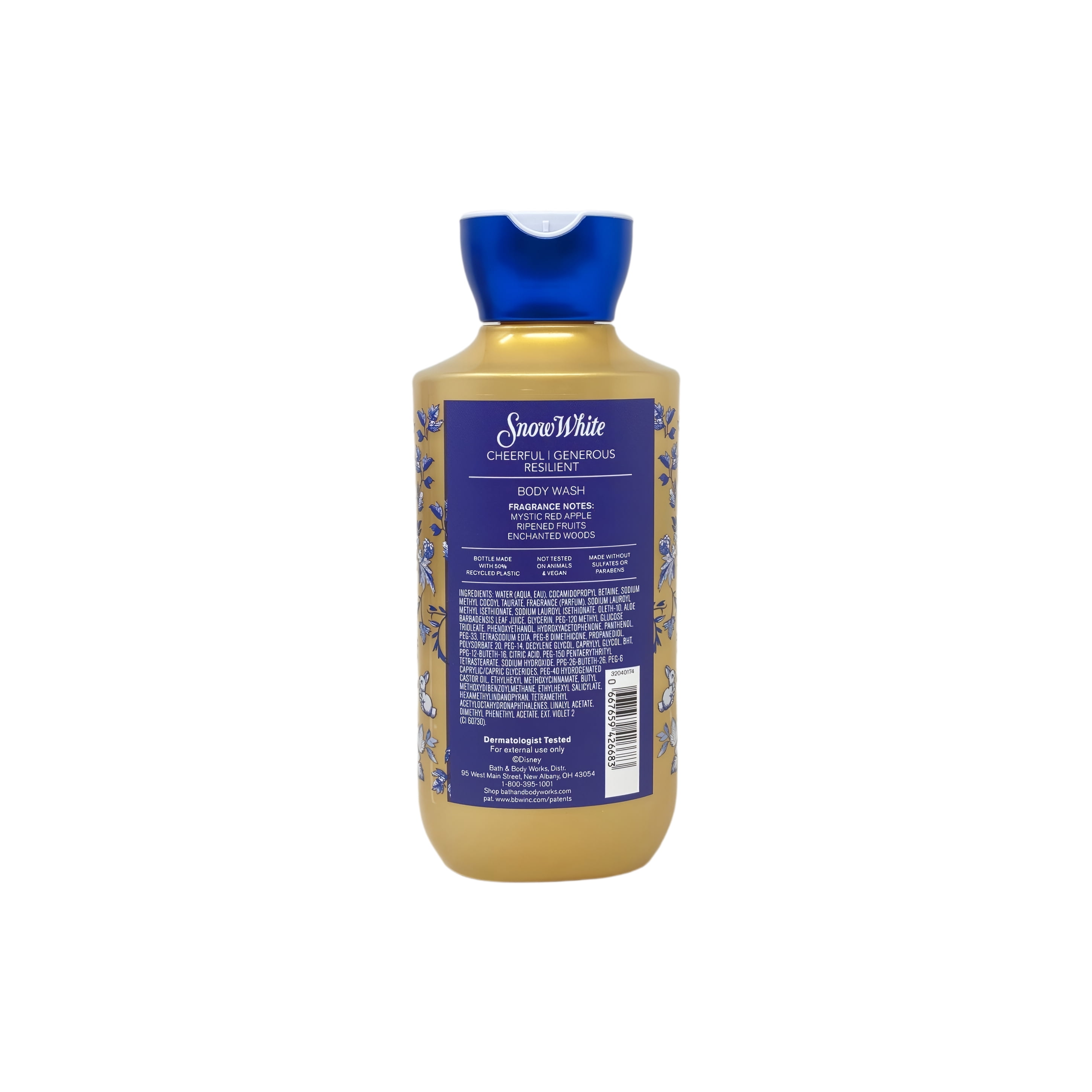 Bath & Body Works Princess Collection Snow White 3 Body Washes with a Perfectly Peeled Bar Soap