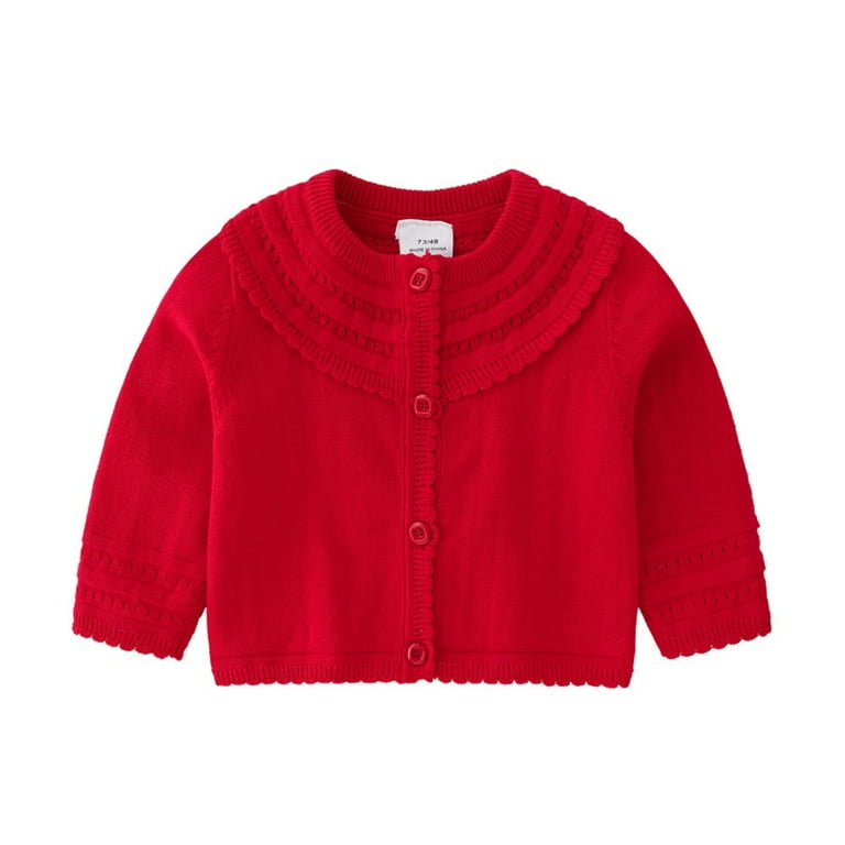 Godderr Toddler Baby Girls Sweater Jacket,Newborn Girls Cardigan