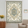 thumbnail image 3 of Sage Green Boho Sheer Curtains 54 Inches Long, Geometric Ethnic Southwestern Light Filering Curtains, Breathable Simi Curtain Privacy Drapes for Kitchen Bathroom Lightweight Small Window Treatment, 3 of 9