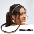 thumbnail image 2 of diadema de diamantes de imitación, diadema acolchada brillante, diademas de cristal de imitación, accesorios para el cabello para mujeres, champán, 0,47 pulgadas de ancho, 2 of 7