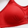 thumbnail image 6 of Bigersell Full Figure Bras for Women Plus Size Sale Sports Bras for Girls Balconette Bra Style B2403 V-Neck Lightly Lined Bras Hook and Eye Bra Closure Regular Size Tshirt Bras No Underwire Red M, 6 of 7