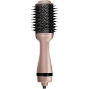 Profashion 4 in 1 Hair Dryer Brush and Volumizer | One-Step Hair Dryer Curling Brush, Black & Gold