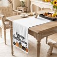 thumbnail image 6 of Happy Halloween Table Runner - 60 Inch Long, Kitchen Dining Table Runner Dresser Scarves, Holiday Pumpkins Polka Dot Farmhouse Decor for Coffee Tables Wedding Party Banquet, 6 of 7