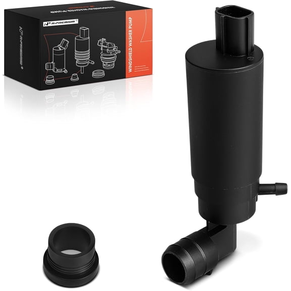 A-Premium Front Windshield Washer Pump Compatible with Honda CR-V CRV 2001-2007, Civic 2001-2007 & Toyota Corolla 1997-2001 & Land Rover Freelander 2000-2006