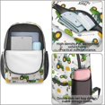 thumbnail image 4 of Tractor and Hay White Pattern 17" School Backpacks for Teens,Waterproof Oxford Fabric,S-Shape Padded Straps for School,Travel,Hiking,Camping, 4 of 6