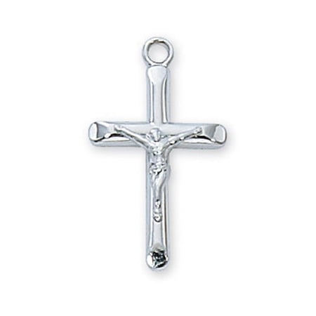 0.83 x 0.47 x 0.7 in. Sterling Silver Crucifix Pendant