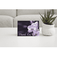 thumbnail image 2 of MPC Brands Purple Orchid Funeral Sympathy Thank You Cards with Envelopes (25 Pack), 2 of 9