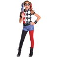 thumbnail image 1 of Rubies Costume Kids DC Superhero Girls Deluxe Harley Quinn Costume, Small, 1 of 6