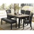thumbnail image 2 of Home Elegance 5070-13 20 x 18 x 49 in. Cristo Bench - Black & Dark Brown, 2 of 2