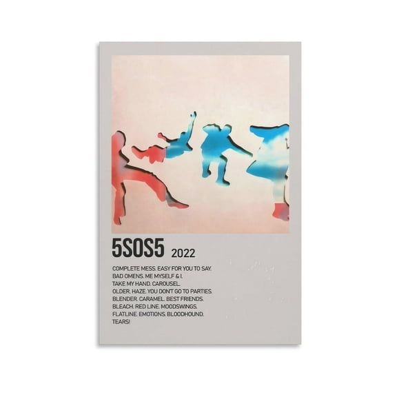 5 Seconds Of Summer Canvas Poster Mural Decor Printing Picture Painting Living Room Hallway Decor Unframe-style 12×18inch unframed