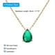 thumbnail image 2 of Collar de piedra de nacimiento Uxcell para mujeres, collar de colgante de circonio cúbico en forma de lágrima, esmeralda, 2 of 7
