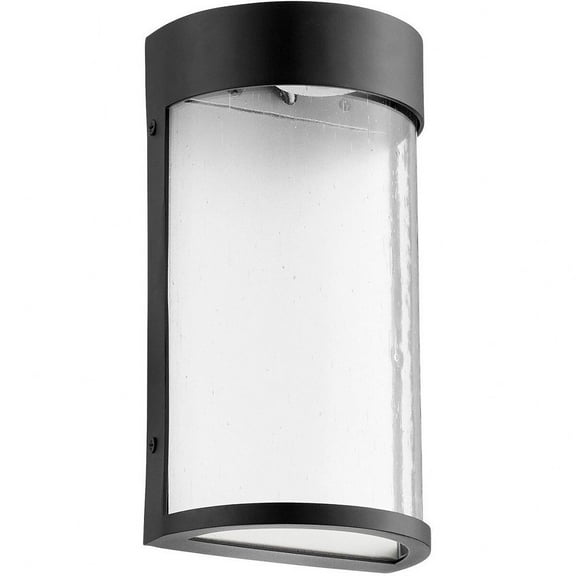 Quorum Lighting Fontaine LED Outdoor Wall Mount, 1 Light, Noir Finish, 5W x 9.5H x 3.38D, Wet Rated