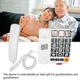 thumbnail image 3 of MesaSe Big Button Phone For Seniors  Multifunction One Touch Dialling  Free Corded Landline Telephone With  Speaker For Hearing Impaired, 3 of 8