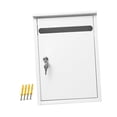 thumbnail image 4 of Buzón de correo con cerradura para montaje en pared, buzón de correo para montaje en pared, buzón de sugerencias para exteriores resistente a la intemperie, buzón grande, 4 of 8