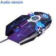 thumbnail image 2 of Sensitive Button Gaming Mouse Frosted Skid-proof Computer Mice Backlit Laptop Accessaries, Black, Voiced, 2 of 9