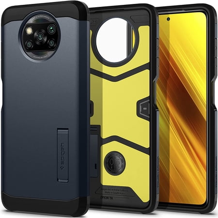 Custodia DOINK Antiurto Per Xiaomi Poco X3 Pro / X3 NFC Con Cavalletto, Rossa | Cover Armatura In TPU E PC, Protezione Integrale Per Obiettivo E Schermo - 2