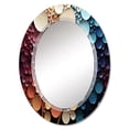 thumbnail image 2 of Designart "Bold symmetry Dots" Modern Round Wall Mirror - Abstract Oval Printed Decorative Oversized Mirror - Multiple Color Options, 2 of 4