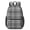 Gray and Black, variant on Gray and Black Checkered Pattern 17" School Backpacks for Teens,Waterproof Oxford Fabric,S-Shape Padded Straps for School,Travel,Hiking,Camping