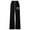Black, variant on Kids Girl Pants Decorative Bow Back Pocket Straight Leg Loose Fit Jogger Pants Designed for Girls Kids Summer Daily Casual Play Wear Bottom Beige 160