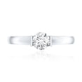 thumbnail image 4 of Rosec Jewels 1/2 Ct Lab Diamond Promise Ring, EF-VS Quality - With Jewelry Box, 18K White Gold, US 11.00, 4 of 8