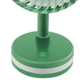 thumbnail image 4 of Ventilador portátil de doble cabezal, miniventilador de escritorio plegable USB para estudiantes y oficinas, modelo 049, diseño redondo verde, 4 of 5