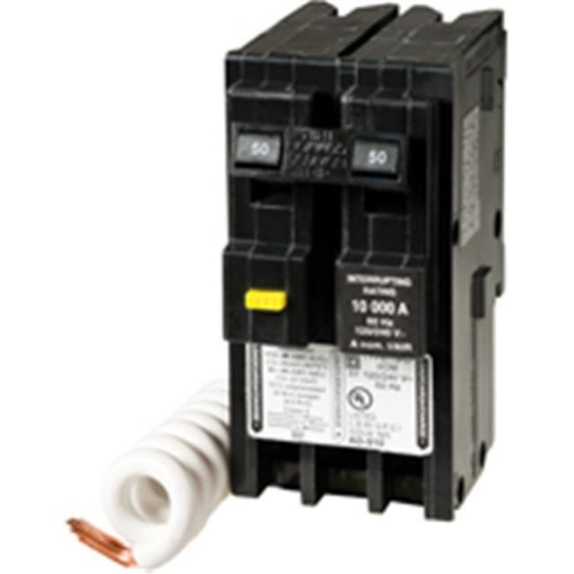 Homeline 50-Amp Ground Fault Circuit Breaker - HOM250GFICP