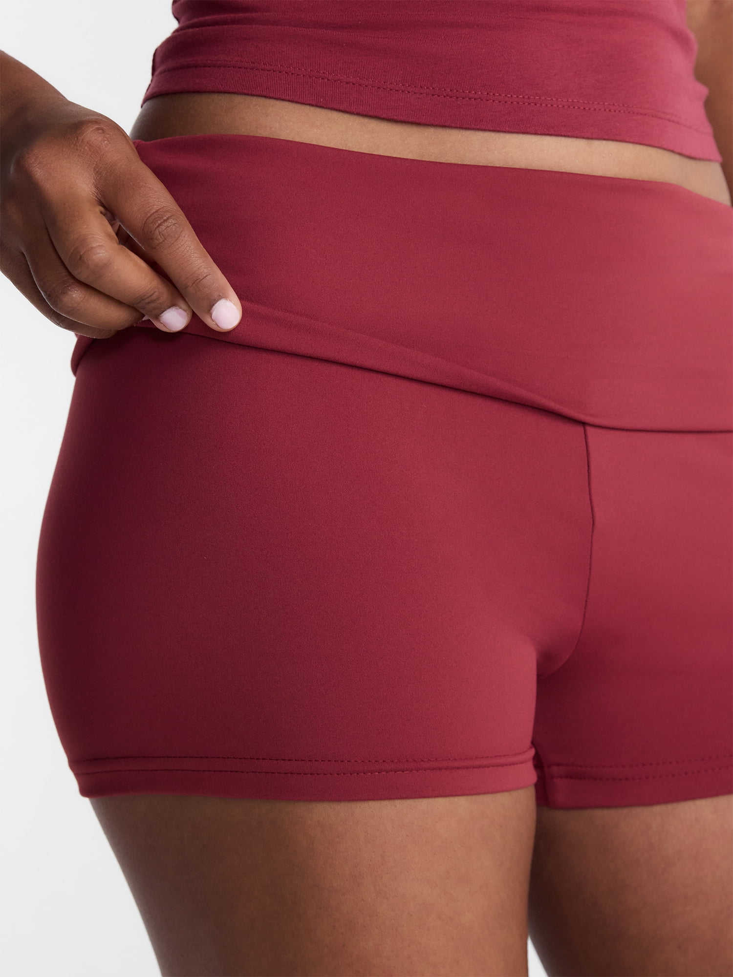 No Boundaries Foldover Shorts, 2.25" Inseam, Women's XXS-XXL