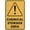 Warning Sign 3, variant on Caution Cleaning In Progress Sign 8"x12"ch Metal Sign, Rustproof Aluminum, Multicolor