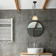 thumbnail image 3 of Kiven Vintage Pendant Light,Black Ceiling Light Plate Light Fixture Canopy with Convenient Outlet, Convert Hardwired to a Plug-In Outlet lighting for Renter and Old House Improvement TB1151, 3 of 7
