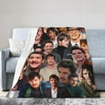 thumbnail image 3 of Throw Blankets Pedro Pascal Photo Collage Blanket Bedding Blankets Sofa Blankets Flannel Blankets Air Conditioning Blanket 40"x50", 3 of 6