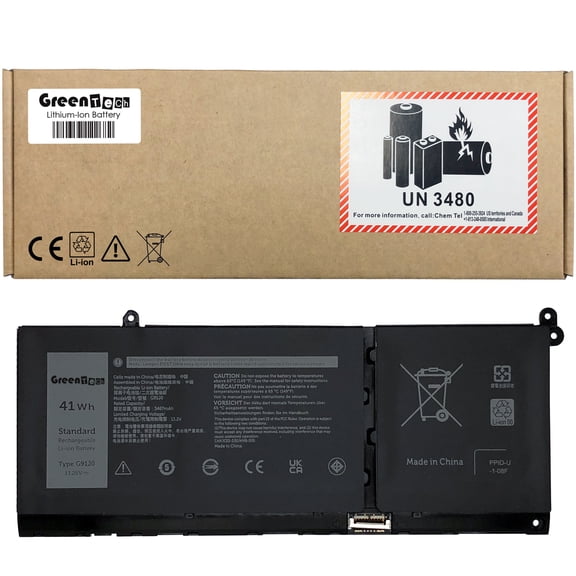 GREENTECH G91J0 BATTERY FOR DELL INSPIRON 3515 3515 3525 5510 5515 5626 LATITUDE 3320 3330 3420 3520 VOSTRO 3420 5410 3510 5510 5620 MGCM5 11.25V 42WHR 451-BCWW