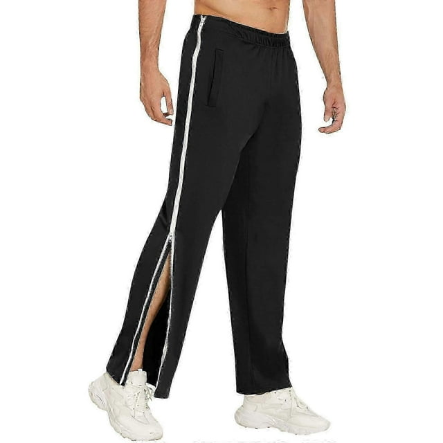 Men's Sports Jogger Pants With Side Zipper Long Pants Cargo Pants Men's Basketball Pants