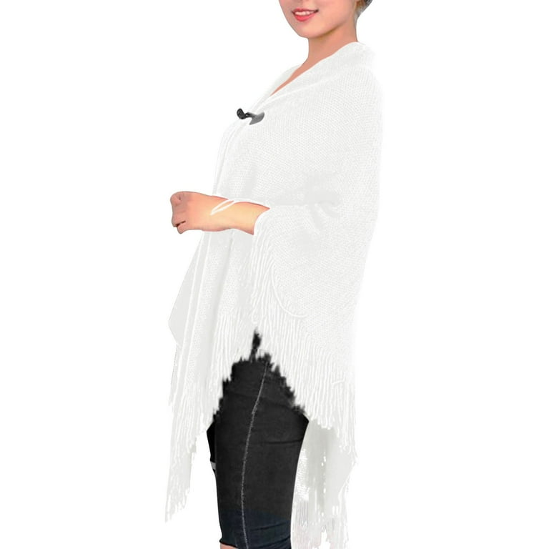 White clearance sweater cape