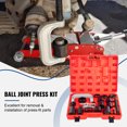 thumbnail image 2 of VEVOR Ball Joint Press Kit, 24 PCS, U Joint Removal Tool Kit 4WD Adapters, Works on Most 2WD and 4WD Cars & Light Trucks, Carbon Steel Brake Anchor Pins Press and Removal Tools w/ Case, 2 of 9
