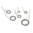 thumbnail image 1 of Rod Guide Rings, Stainless Steel Ceramic Rod Top Tip Light Weight 6PCS  for DIY Rod, 1 of 7