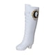 thumbnail image 4 of Figura a escala 1/6 con botas y zapatos de tacón alto para muñeca femenina de 12 pulgadas. Blanco, 4 of 9