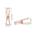 thumbnail image 2 of Uxcell 1" Small Metal Wire Clips Multi-Purpose Bag Clamps, Rose Gold 45 Count, 2 of 5