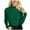 30#Dark Green, variant on Women's Mock Turtleneck Long Sleeve Ribbed Knit Fitted Sweater, Soft Thermal Undershirt Tee Coffee ONE SIZE