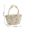 thumbnail image 2 of Fashionable Summer Beach Bag Tote - Versatile Straw Beach Bags For Women, Straw Bags Women Handbags, Practical Handmade Totes For Summer Outings, Woven Bag I For Beach Vacation, 2 of 5