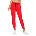 thumbnail image 2 of ALWAYS Women Jogger Sweatpants - Super Soft Stretch Lightweight Drawstrings Pants with Pork Chop Pockets Red L, 2 of 6