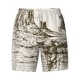 thumbnail image 4 of Lsque Mens Swim Trunks Western Desert Cowboys 1 Pattern - Bathing Suit Compression Liner - Beach Swim Shorts Swimwear - (S-3XL) - Stretch Quick Dry -3X-Large, 4 of 9