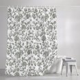 thumbnail image 3 of Shower Curtains for Bathroom, Farmhouse Flowers Waterproof Fabric Shower Curtain, Pastoral Vintage Leaf Spring Summer Decorative Bathroom Curtain for Bathtub, 36"x72", No Hooks Included, 3 of 9