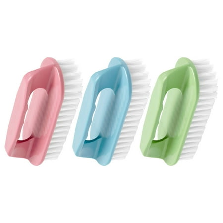 HOMEMAXS 3-Pack Laundry Scrub Brushes for Clothes Washing and Bathroom Cleaning Tool