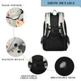 thumbnail image 4 of FORMRS School Backpack 17" Student Travel Bag with Laptop Compartment, Black Astronaut, 4 of 7