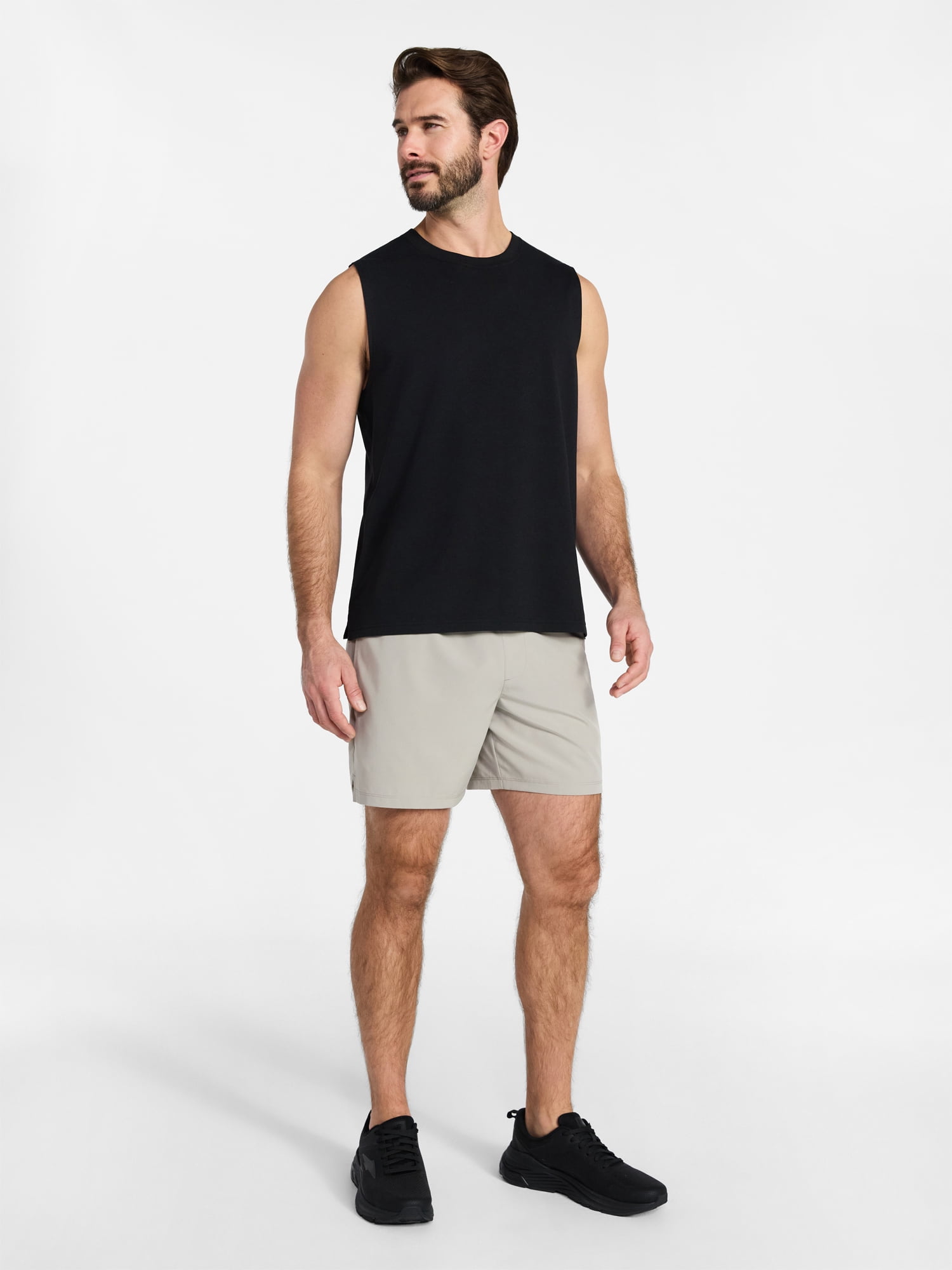 Athletic Works Men's and Big Men's Woven Running Shorts, 6" and 8" Inseams, Sizes XS-5XL