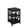 thumbnail image 1 of Convenience Concepts Town Square Table d'Appoint, Fini Bois Noir, 1 of 5